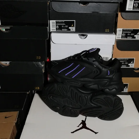 ADIDAS OZTRAL DEEPBLACK/PURPLE WOMEN'S US SIZE 6 BRAND NEW BUT NO BOX - Picture 11 of 12